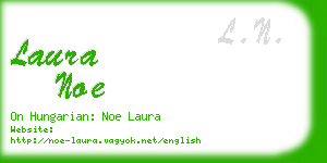 laura noe business card